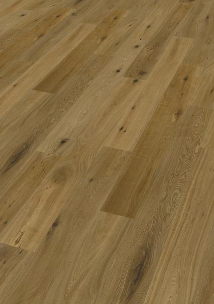 Landhausdiele 220mm breit, Eiche astig, gebürstet, geräuchert, geölt 2,51m²/Paket